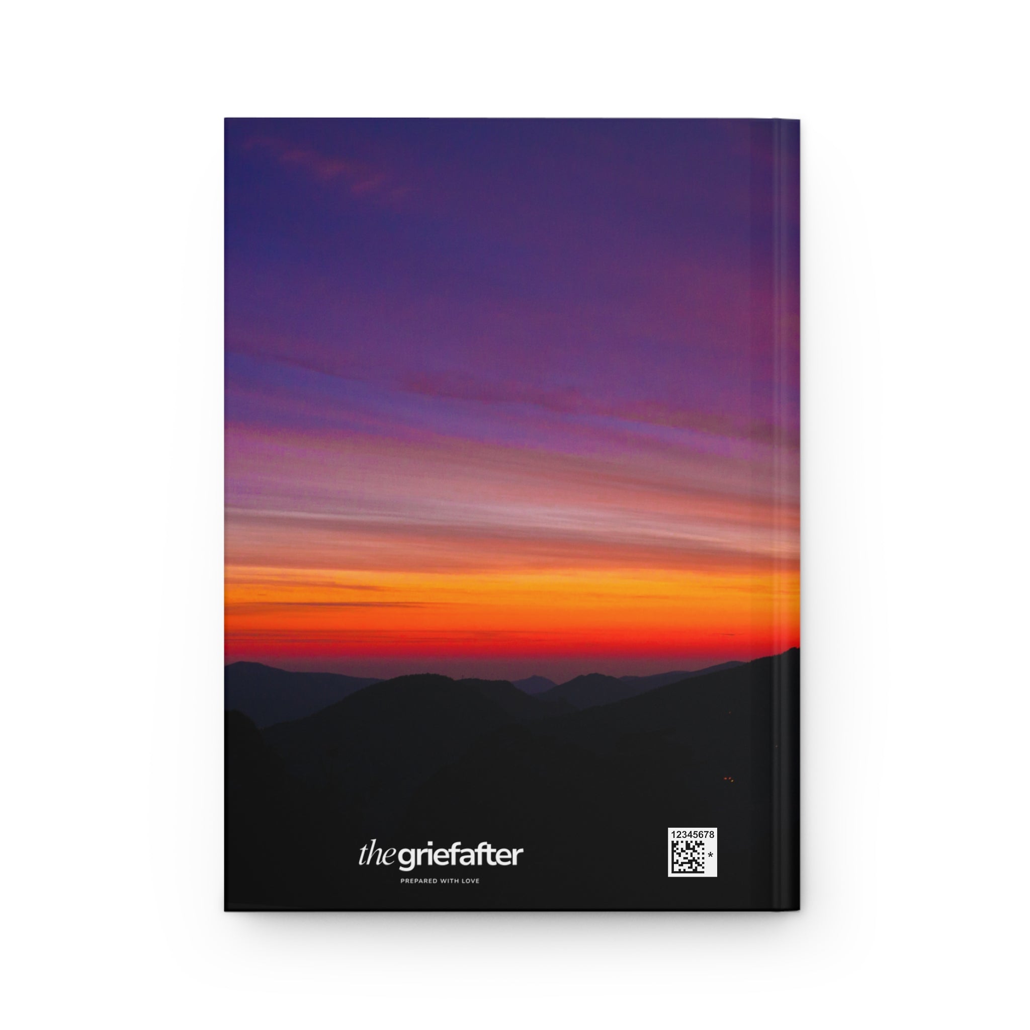 Hardcover Journal — Sunset Mountains "You Knew" Inspirational Notebook