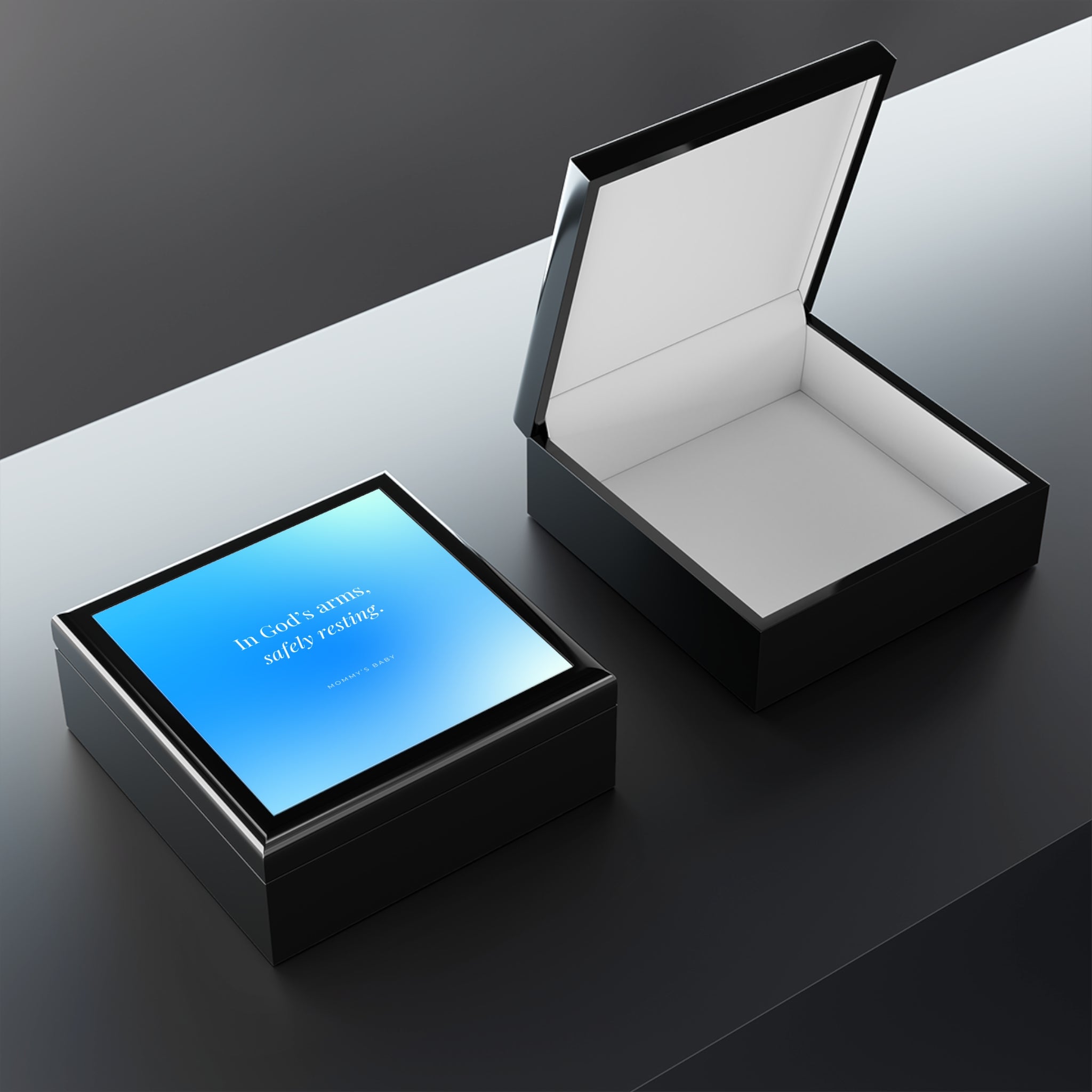 Mommy's Baby Boy — "In God’s Arms, Safely Resting" Memorial Keepsake