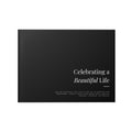 Funeral Guest Book - "Celebrating a Beautiful Life" Memorial Hardcover
