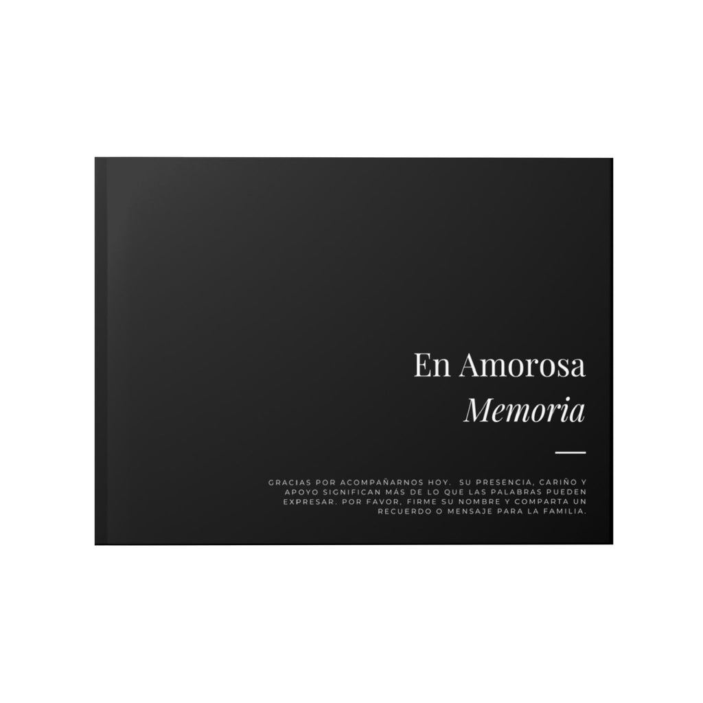 Funeral Book — 'En Amorosa Memoria' Memorial Keepsake