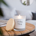 Memorial Frosted Glass Candle — "In Loving Memory" 11oz Scented Remembrance Candle