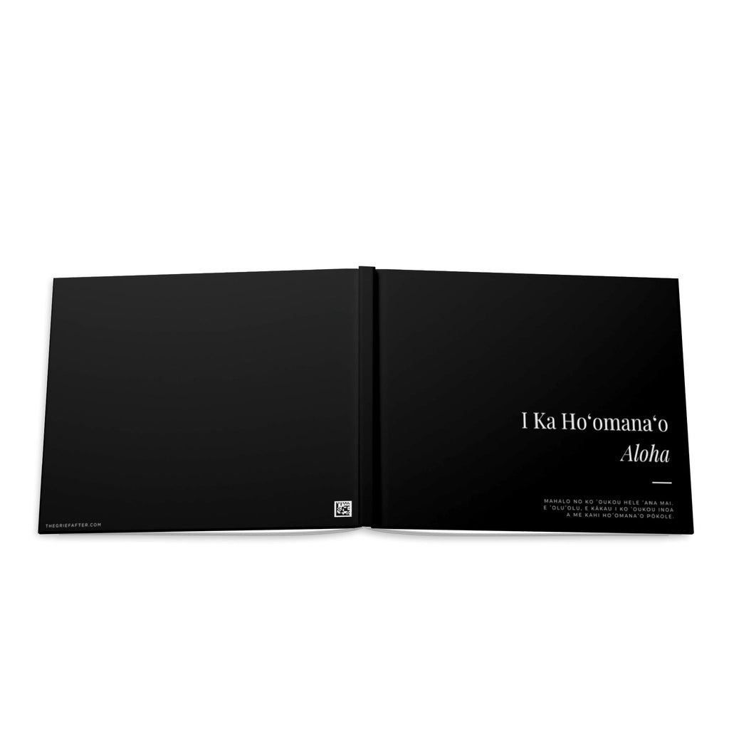 Funeral Guest Book — "I Ka Hoʻomanapō Aloha" Keepsake