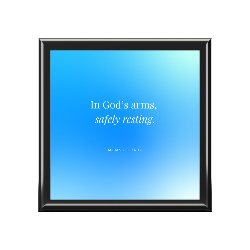 Mommy's Baby Boy — "In God’s Arms, Safely Resting" Memorial Keepsake