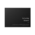 Funeral Guest Book — "In Loving Memory" Memorial Keepsake