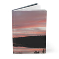 Sunset Reflection Hardcover Journal — "The Hardest Part of Moving On"