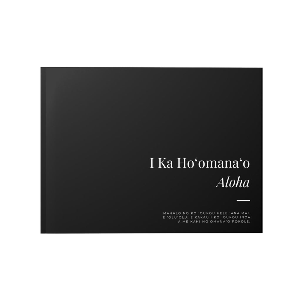 Funeral Guest Book — "I Ka Hoʻomanapō Aloha" Keepsake
