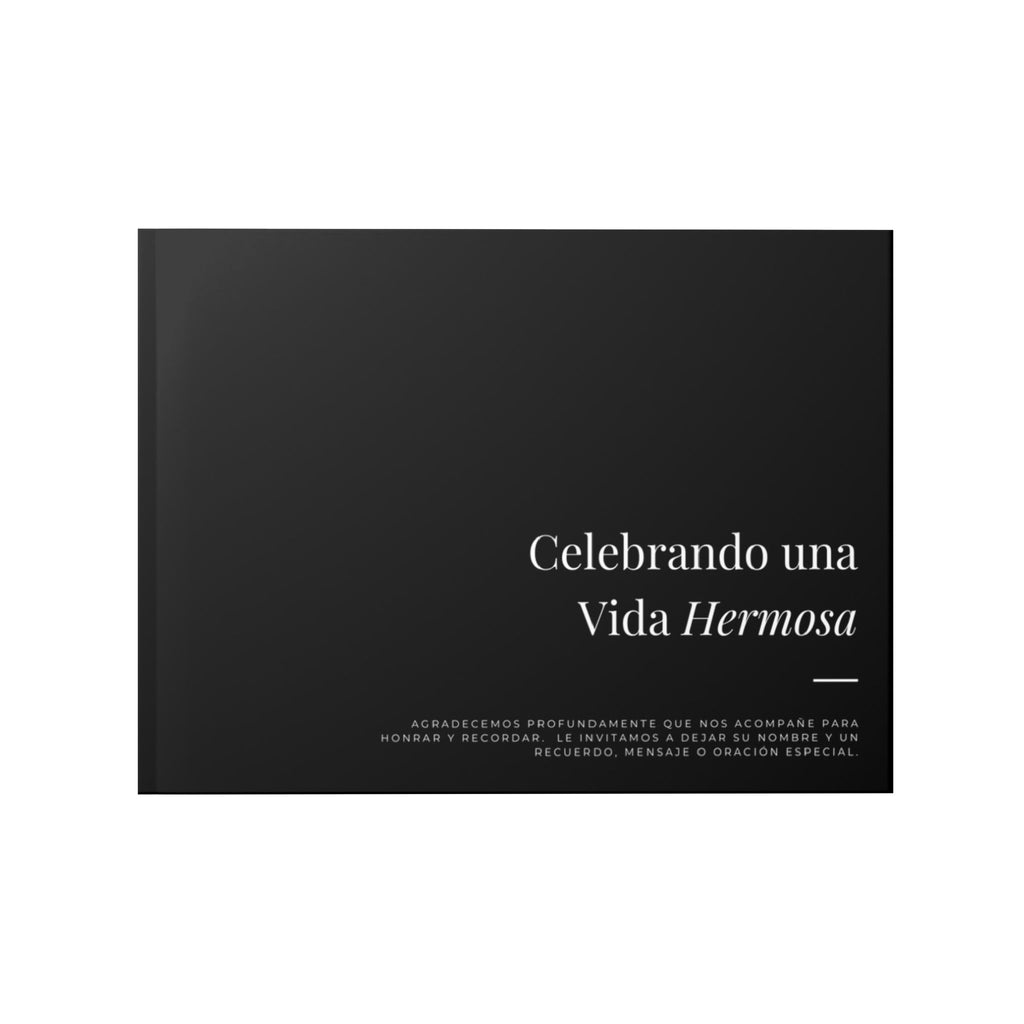 Funeral Book — "Celebrando una Vida Hermosa" Memorial Keepsake