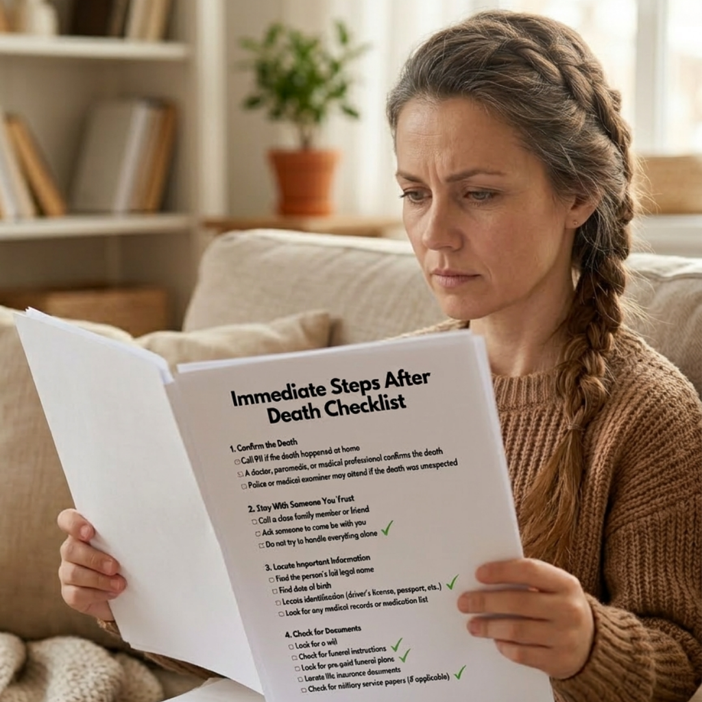 DIY Funeral Planner Workbook (Digital Download) – What To Do When Someone Dies (Step-by-Step Guide)